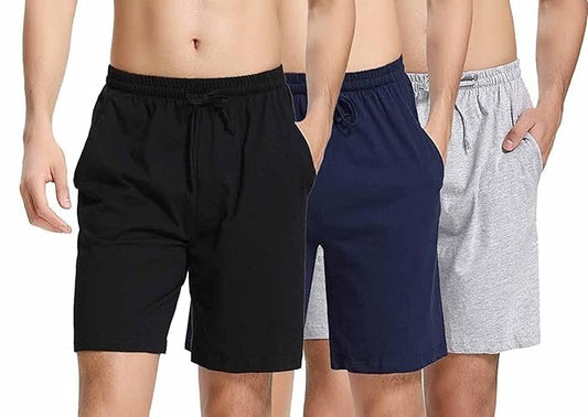 Combo of 4 Men's Stretchable Cotton Shorts