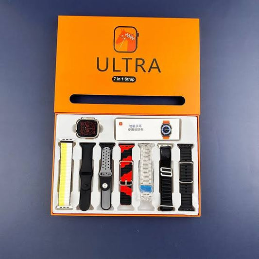 7 In 1 Smartwatch With 7 Awesome Quality Straps